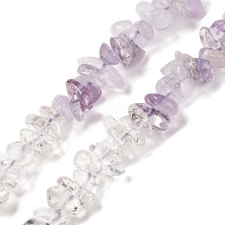 Natural Quartz Crystal & Amethyst Beads Strands G-L610-A02-A01-1