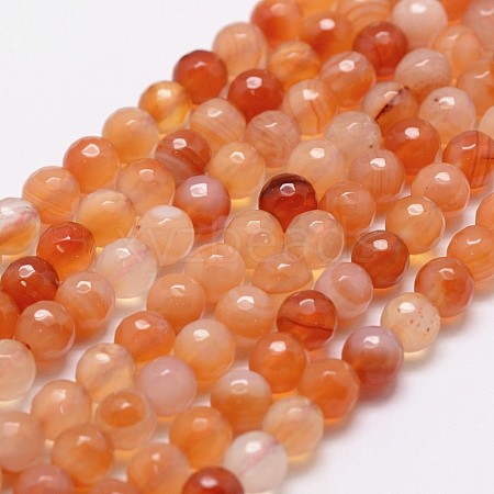 Natural Carnelian Beads Strands G-D840-34-10mm-1