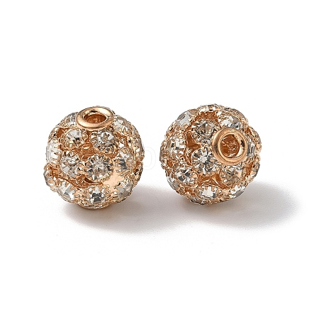 Brass Rhinestone Beads KK-A267-01KCG-1