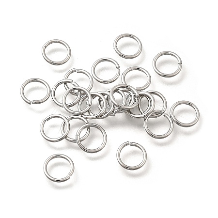 Brass Open Jump Rings KK-B147-03H-P-1