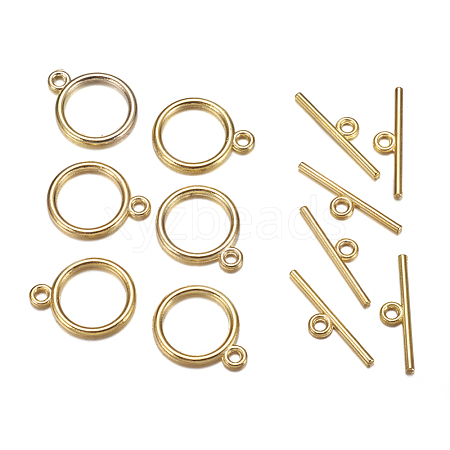 Tibetan Style Toggle Clasps TIBE-A12208-G-NR-1