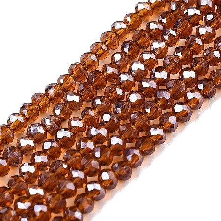 Electroplate Glass Beads Strands EGLA-A044-T1mm-A02-1