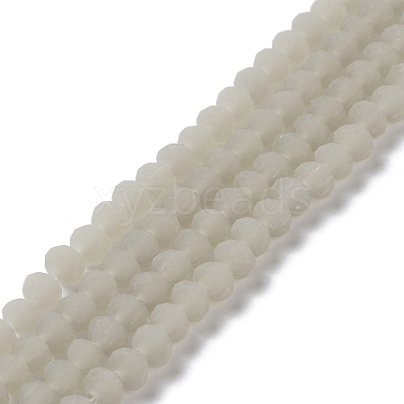 Imitation Jade Solid Color Glass Beads Strands EGLA-A034-J4mm-MD10-1