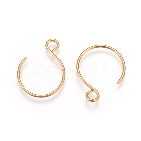 Ion Plating(IP) 304 Stainless Steel Earring Hooks STAS-L216-02B-G-1