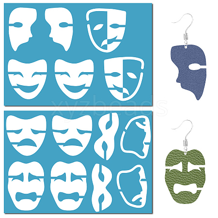 Acrylic Earring Handwork Template DIY-WH0359-065-1