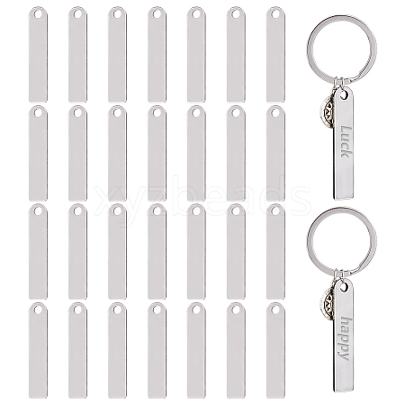 40Pcs 201 Stainless Steel Pendants STAS-DC0016-30A-1