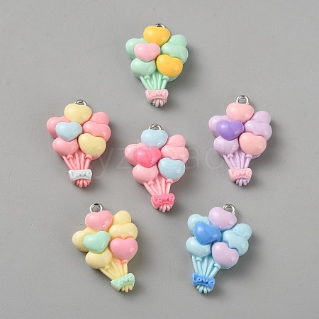 Opaque Resin Pendants MACR-P043-N07-1-1