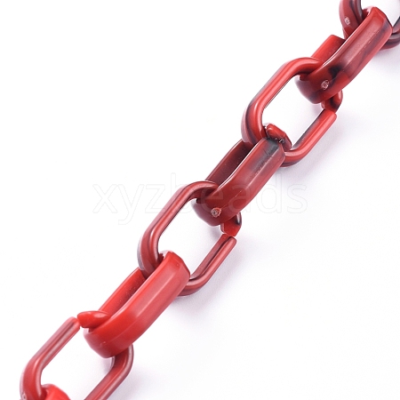 Handmade Acrylic Cable Chains AJEW-JB00535-06-1