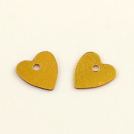 Ornament Accessories Heart Plastic Paillette Beads X-PVC-Q032-7mm-A1-1