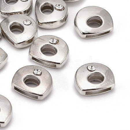 Letter Slider Beads for Watch Band Bracelet Making ALRI-O012-D-NR-1