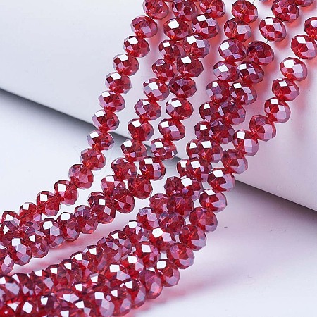 Electroplate Glass Beads Strands LS-EGLA-A034-T8mm-A06-1
