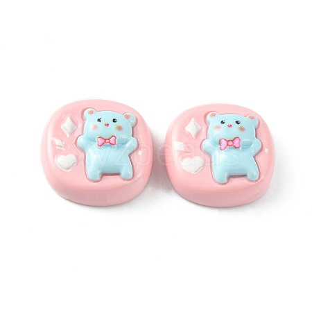 Opaque Cute Cartoon Resin Cabochons LS-CRES-O006-06D-1