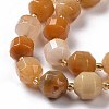 Natural Topaz Jade Beads Strands G-G990-F14-4