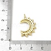 Brass Micro Pave Cubic Zirconia Pendants KK-M322-44G-3