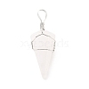 Natural Quartz Crystal Gemstone Pendants G-D458-06P-06-RS-2