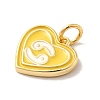 Real 18K Gold Plated Brass Enamel Pendants KK-M273-06F-G-2