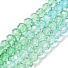 Transparent Painted Glass Beads Strands DGLA-A034-T8mm-A16-2