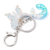 Butterfly Shape Resin & Acrylic Keychain KEYC-JKC01067-03-4