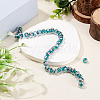 1 Strand Handmade Lampwork Inner Flower Rondelle Beads Strands LAMP-TA0002-72F-4