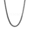 201 Stainless Steel Curb Chain Necklaces NJEW-Q336-09B-EB-1