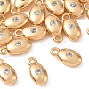 SHEGRACE Brass Micro Pave Clear Cubic Zirconia Charms XGRQ7H210-958G-1