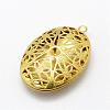 Brass Locket Pendants KK-P094-26-1