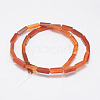 Natural Red Agate/Carnelian Beads Strands G-F402-12-2