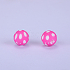 Printed Round Silicone Focal Beads LS-SI-JX0056A-49-1