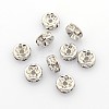 Brass Rhinestone Spacer Beads X-RB-A014-Z8mm-01P-NF-1