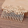 Flower Brass Hair Comb Findings PW-WG1405E-02-1