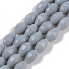 Opaque Solid Color Imitation Jade Beads Strands GLAA-N005-P4mm-D05-1