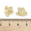 Brass Micro Pave Clear Cubic Zirconia Pendants ZIRC-P120-12G-3