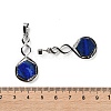 Dyed Natural Lapis Lazuli Pendants G-F777-05P-10-3