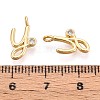Brass Micro Pave Cubic Zirconia Charms KK-N263-97G-Y-3
