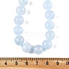 Natural Aquamarine Beaded Necklaces NJEW-S404-19-5