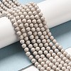 Cubic Zirconia Imitation Pearl Bead Strands ZIRC-P109-03C-01-2