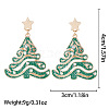 Christmas Alloy Dangle Stud Earrings FS-WG10992-16-1
