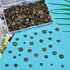 360Pcs 12 Styles Alloy & Iron Bead Caps Sets FIND-ME0001-39-5