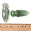 Natural Green Aventurine Craved Sword Model Ornament DJEW-C019-02F-3