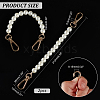   2Pcs ABS Plastic Imitation Pearl Beaded Bag Handles FIND-PH0018-67-2