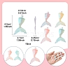 18Pcs Laser Transparent Resin Pendants RESI-FS0001-81-4