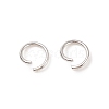 Tarnish Resistant 304 Stainless Steel Open Jump Rings X-STAS-R049-6x0.8mm-1