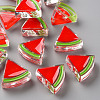 Transparent Enamel Acrylic Beads X-TACR-S155-001F-1