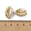 Spray Painted & Drawbench Cowrie Shell Beads SSHEL-M023-03D-3