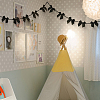 2Pcs Cloth Bowknot Hanging Banner for Christmas Tree Decoration AJEW-SP0002-82A-7