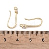 Brass Micro Pave Cubic Zirconia Earring Hooks KK-U008-08G-3