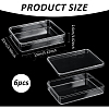 Transparent Plastic Display Case for Minifigures ODIS-WH0043-152B-2