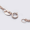 925 Sterling Silver Chain Necklaces STER-F039-40cm-16RG-2