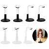 AHANDMAKER 8Pcs 2 Colors Mini Plastic & Metal Doll Display Stand AJEW-GA0007-10-1