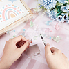 48Pcs 6 Styles Dummy Bottle Transparent Resin Cabochon RESI-OC0001-49-4